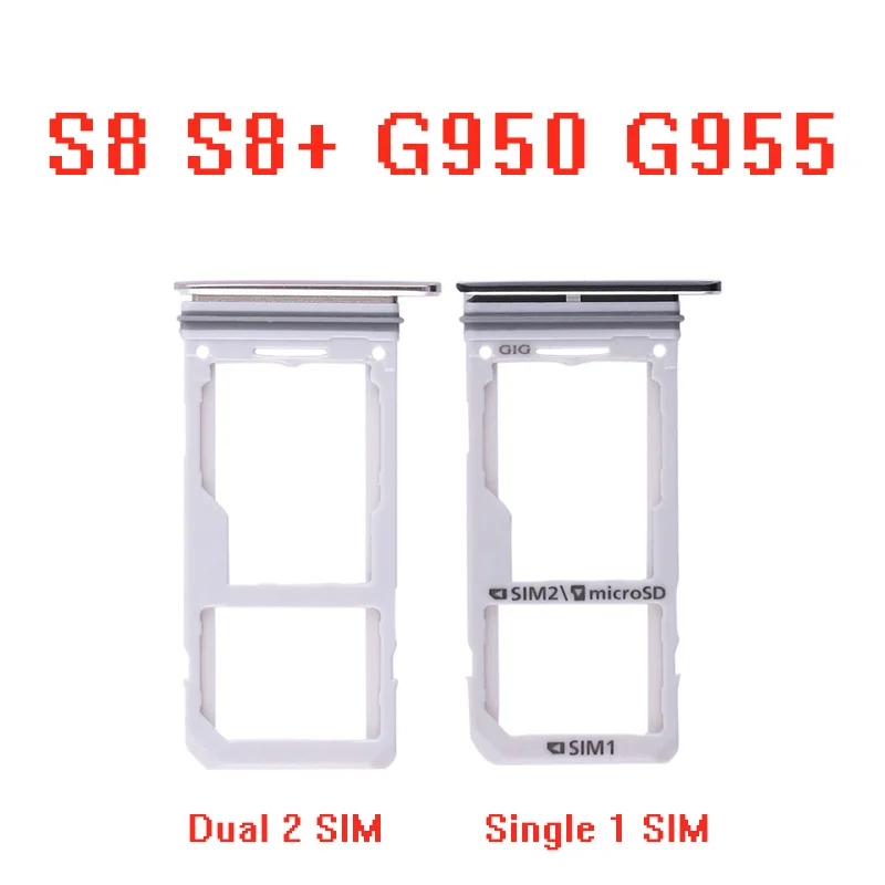 10 шт./лот для Samsung Galaxy S8 G950 G950F Plus + G955 G955F слот sim карты SD|Адаптеры SIM карт| |