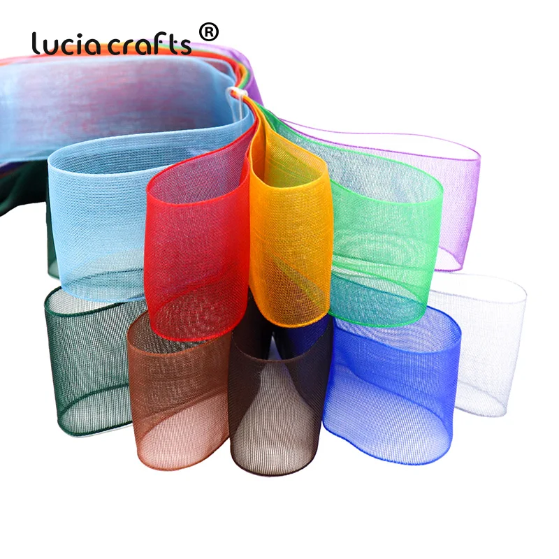 

10Yards 1"(25-27mm) Width Mix 5 colors Organza Ribbon for Gift Wrapping Wedding Party Decoration Materials DIY Craft P0107