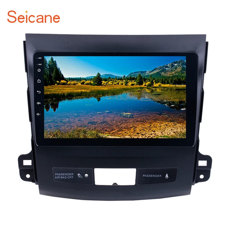 

Seicane Android 7.1/8.1 Car Radio for 2006-2014 MITSUBISHI Outlander 9 inch GPS Navigation Unit Player with WIFI Mirror link