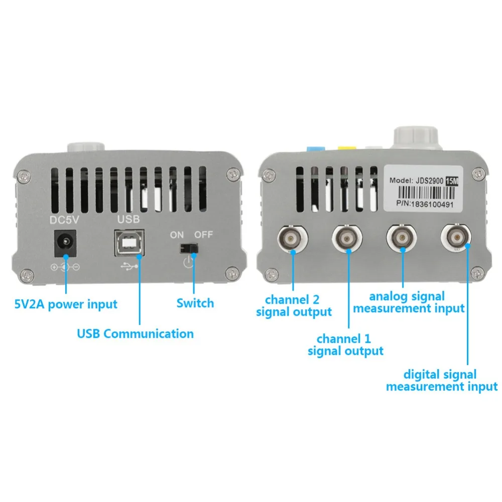 JDS2900 портативный двухканальный DDS генератор сигналов счетчик цифровой контроль синусоидальной частоты двухканальный AC100-240V