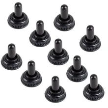 High quality 10Pcs/Lot 6mm Black Toggle Switch Rubber Cover Waterproof Caps Home Tools Accessories New VE179 P20