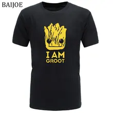 Nova Groot T-shirts T-shirt Dos Homens Unisex X planeta monarca Bounty Hunter Superhero Movie guardians of the galaxy Encantador LEGAL engraçado Nove