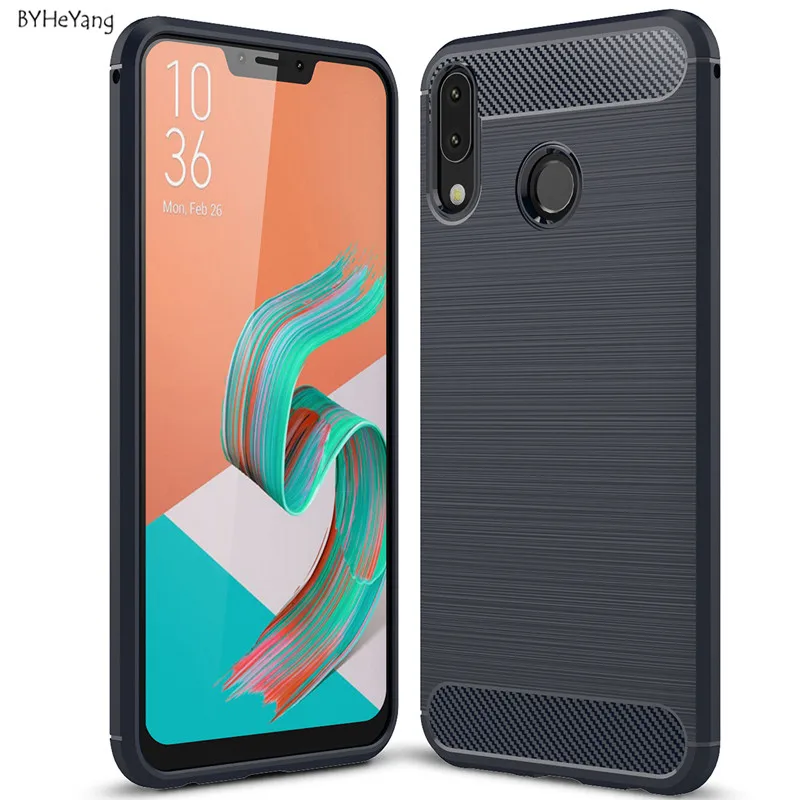 BYHeYang For Asus Zenfone 5Z / Zenfone 5 ZE620KL Case Soft Rubber Silicone Armor Back Cover For