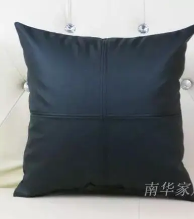 Черный цвет ПУ кожаный чехол для подушки водонепроницаемый чехол Чехол для поясничной подушки Внутренний чехол для поясной подушки