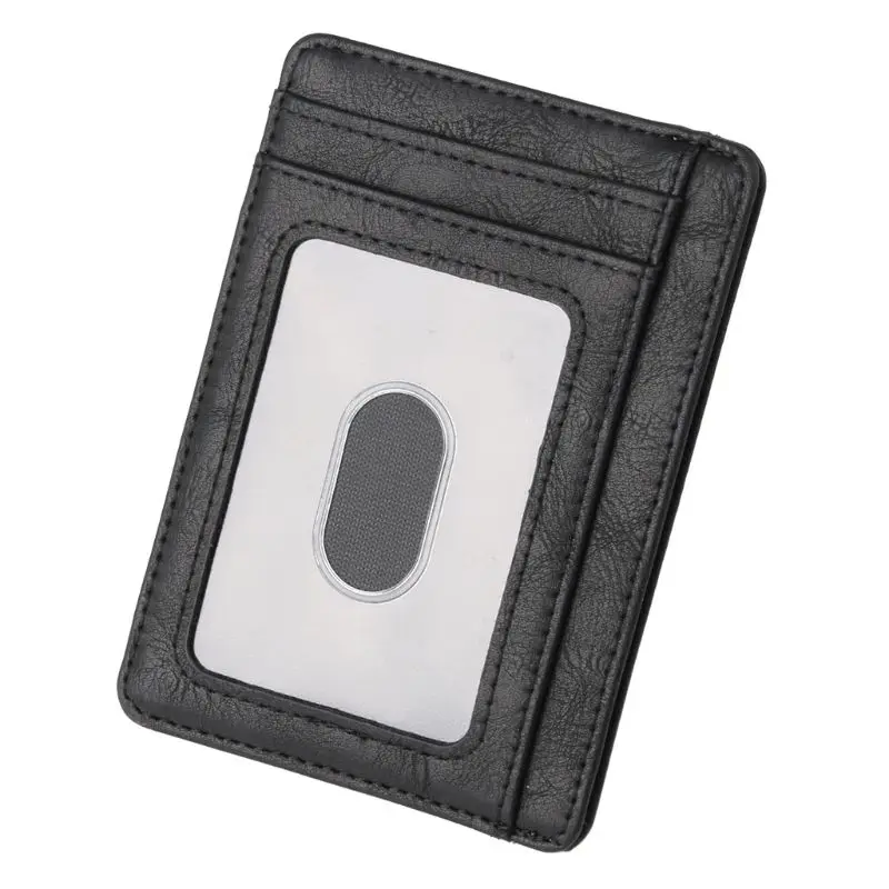 Тонкий RFID блокирующий кожаный бумажник кредитный ID Держатель карты кошелек деньги чехол для мужчин и женщин