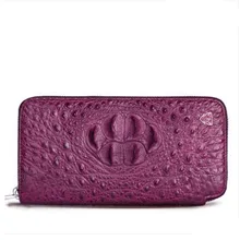 gete 2019 new New real crocodile wallet female long zipper money clip Thai leather lady  hand bag women clutch