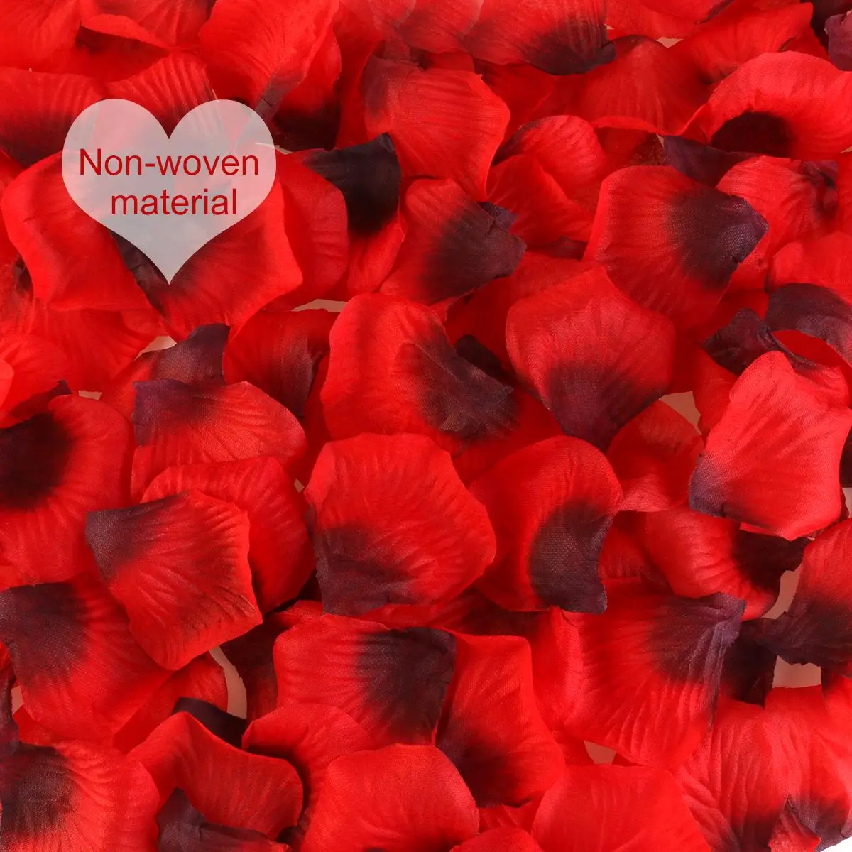 3000 шт лепестки роз нетканых материалов свадебное украшение цветок для романтической свадьбы, вечеринки(ярко-красный и черный