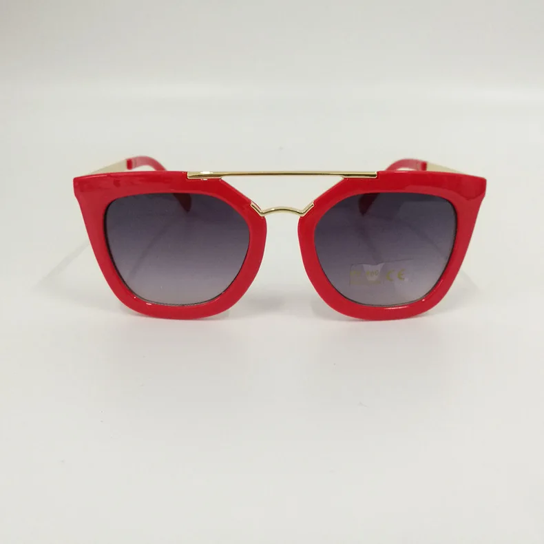 Классическая мода для мальчиков и девочек UV400 металлическая ножка очки дети/дети наклейки очки oculos de sol стильные очки n543 - Цвет линз: big red