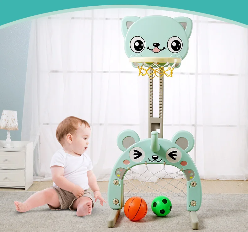 Baby Shining Toy Basketball Hoop Baby Sports Toys Basketball Stands Sports Kids Height Adjustable Kids Goal Hoop Baby Fit