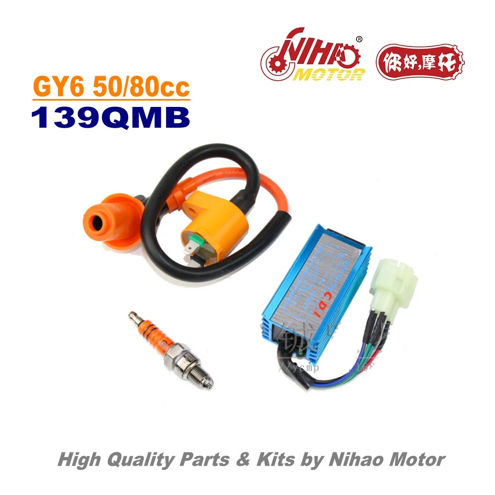 

TZ-23 50cc 80cc Racing CDI Spark Coil Performance Kits GY6 Parts Chinese Scooter 139QMB Motorcycle Engine Spare Nihao Motor