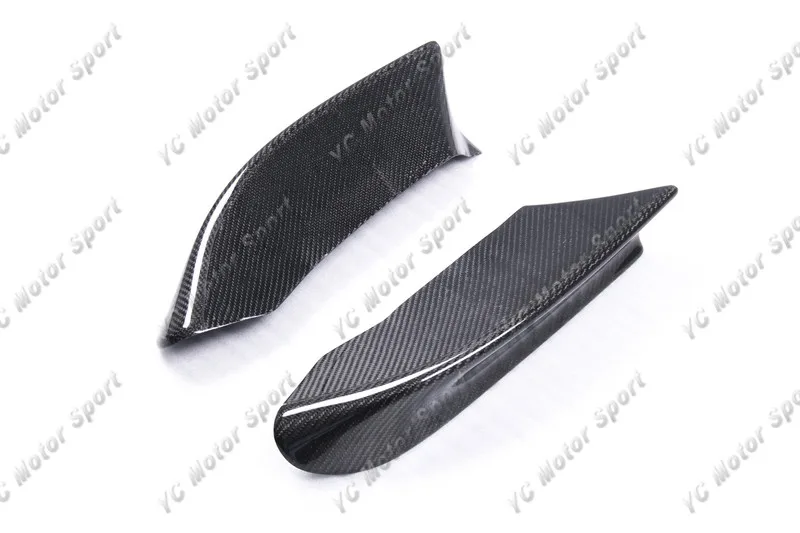 1998-2005 BMW E46 M-Tech II Front Bumper CSL Style Canards CF (6)