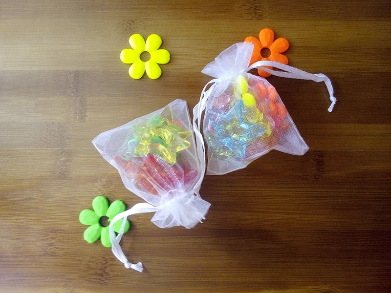 

1000pcs 10*15cm white Organza gift bag jewelry packaging display bags Drawstring pouch for bracelets/necklace/wed mini Yarn bag