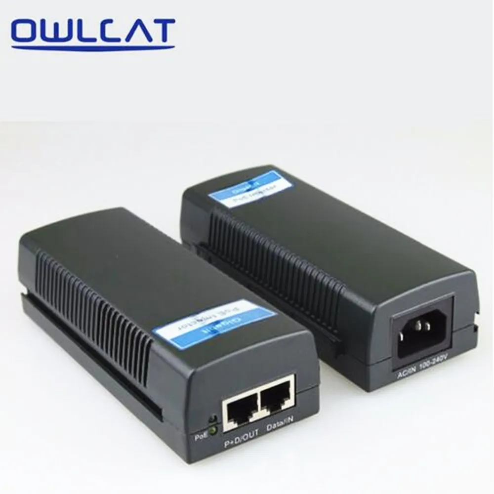 

POE Switch POE Injector 48V 1.0a for video surveillance IP camera Ethernet CCTV POE Power Adapter compatible with IEEE802.3af