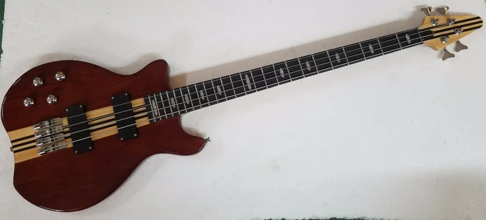 

top quality custom 4 strings electric bass guitars maple body active wire bass chrome,left handed electric guitar.