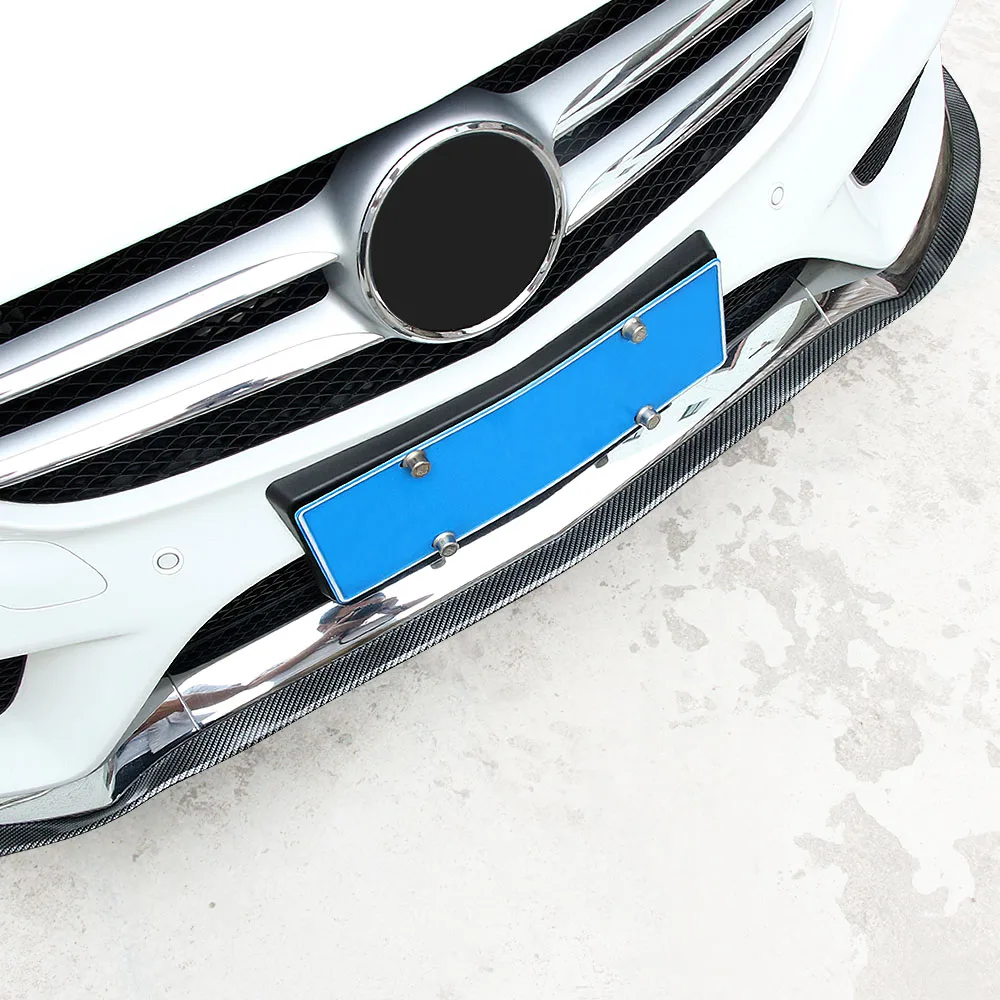 Carbon Fiber Car Front Lip Side Skirt Body Trim Front Bumper For