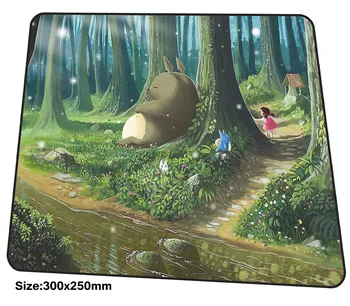 

Totoro mousepad 300x250x3mm gaming mouse pad big gamer mat best seller game computer desk padmouse cheapest large play mats