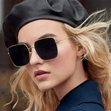 Новые брендовые дизайнерские металлические мужские солнцезащитные очки больших размеров, модные роскошные квадратные солнцезащитные очки для женщин с зеркальными линзами Oculos De Sol