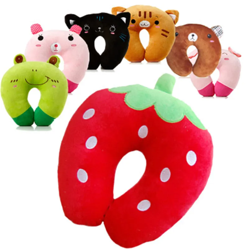 

Pillowcase Creative Cartoon Animal U-shaped Pillow Cover Nursing Pillow Hugh Sleep Pillow Neck Pillow Leather Case 30*28*5cm