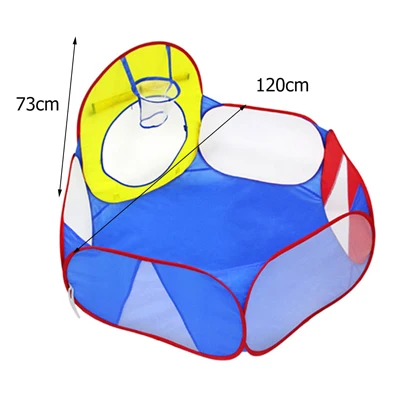 Портативная детская палатка, игрушечный мяч, бассейн для мальчиков и девочек, замок, игровой домик, детский маленький домик, складной детский пляжный тент - Цвет: L