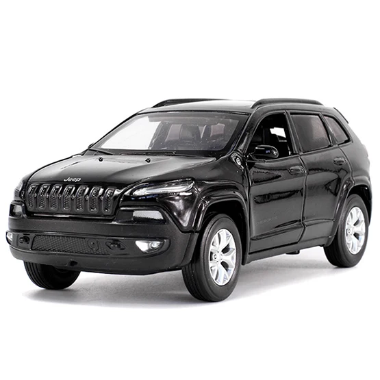 1:32 SUV Liberty light Toy Vehicles модель сплава Вытяните назад детские игрушки настоящая коллекция лицензионных подарков внедорожный автомобиль моделирование - Цвет: Черный