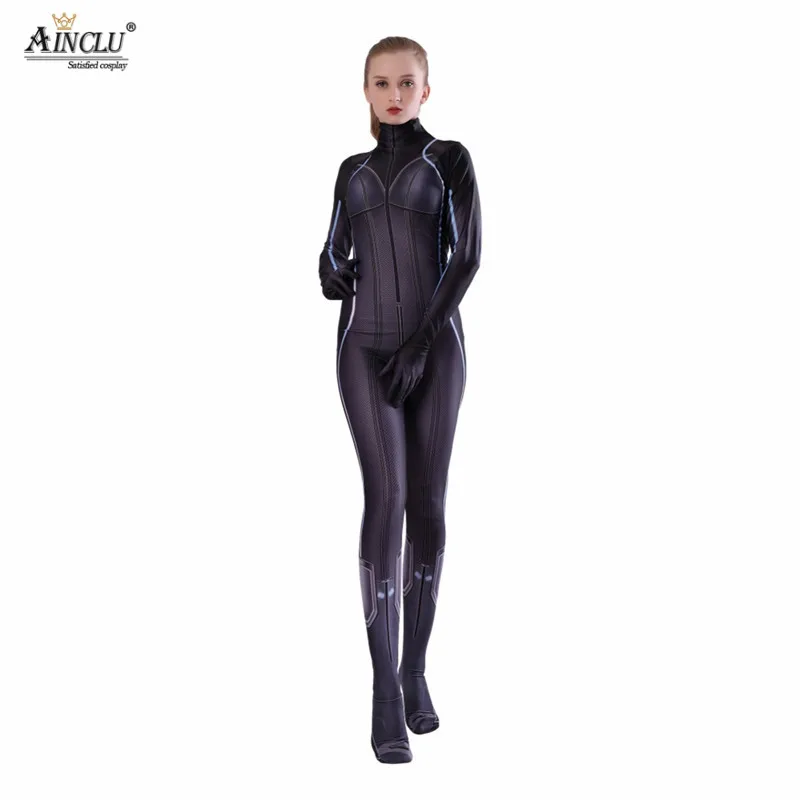 Avengers Endgame Black Widow Cosplay Costume 3D Print Lycra Superhero Halloween Zentai Bodysuit Jumpsuits for Women/Female/Girls