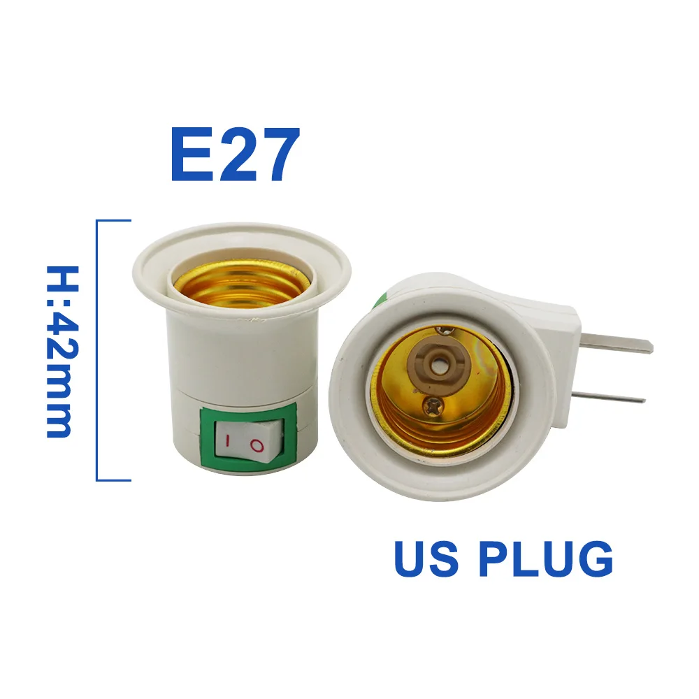 2 шт./лот E27 E40 E14 B22 держатель лампы конвертер T5 T8 2G11 светильник держатели GU5.3 MR11 MR16 основание светильника США ЕС розетка адаптер - Цвет: E27(US Plug)