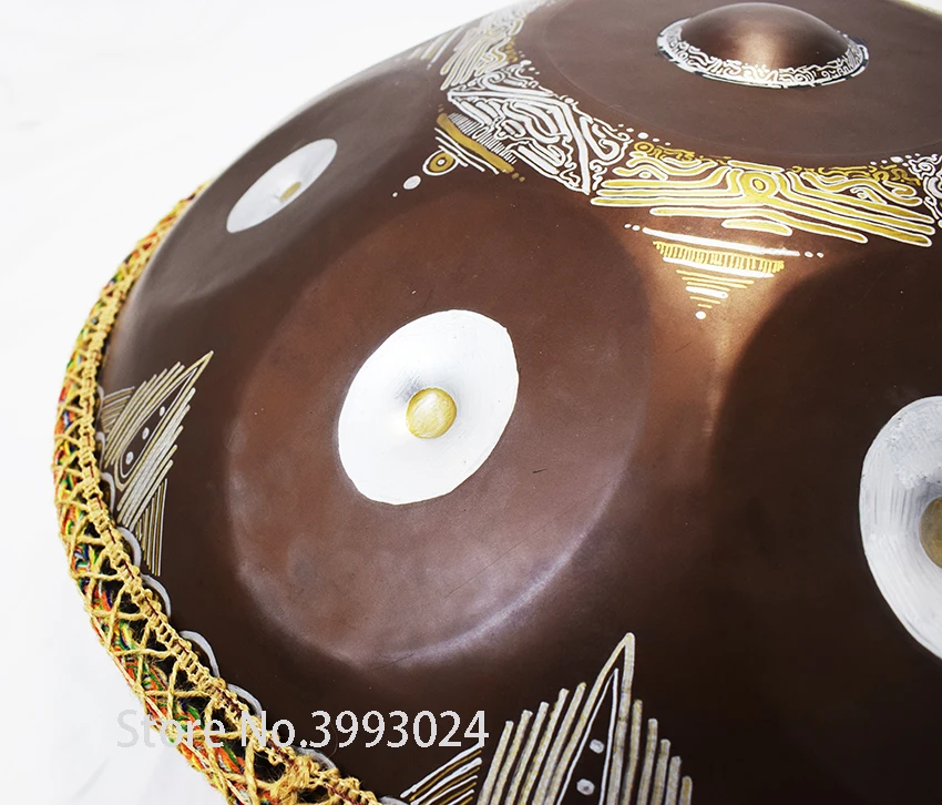 يدوية الصنع اللوحة شنق طبل HandPan 56 سنتيمتر HandDrum 9 الملاحظات المتناثرة الموسيقية أداة تانكا جيد هدية