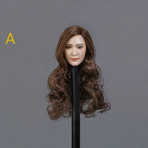 Голова Лепка Yang Mi масштаб 1/6 азиатская красота женская голова резьба модель GC014 12