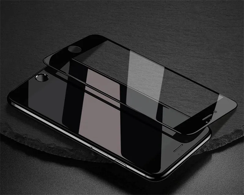 Hopeboth 50 шт твердость против царапин 5D протектор экрана для iPhone XS MAX XR 6 6s 8 8 P 7 7 P X полное покрытие изогнутое закаленное стекло