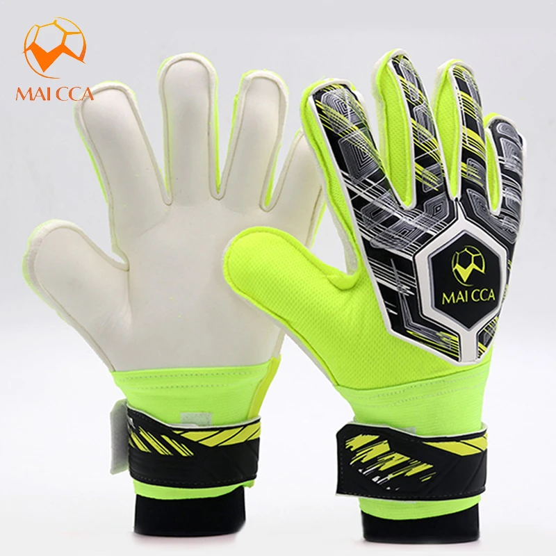 SOONHUA for Adult Children Soccer Goalkeeper Protection Gloves Latex Nylon PU Finger
