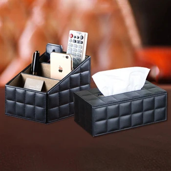 

Tissue remote control storage box coffee table mobile phone miscellaneously stationery desktop tissue storage box