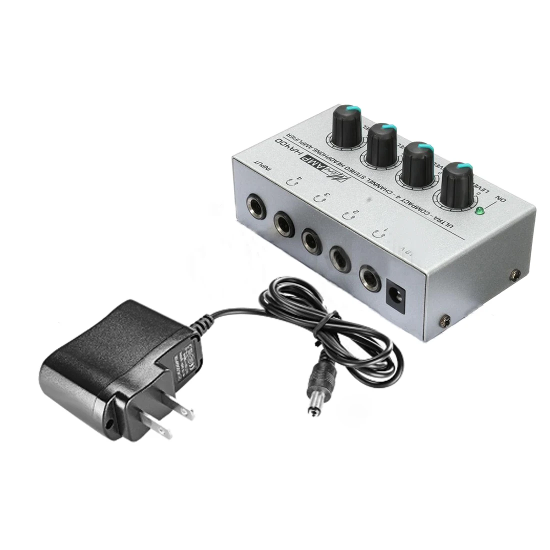 HA400 4 Channel Ultra compact Headphone Audio Stereo Amp Microamp Amplifier Top Quality