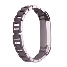 Нержавеющая сталь металлическая цепь Регулируемый сменный Браслет Ремешок Для Fitbit Alta/Alta HR маленький большой