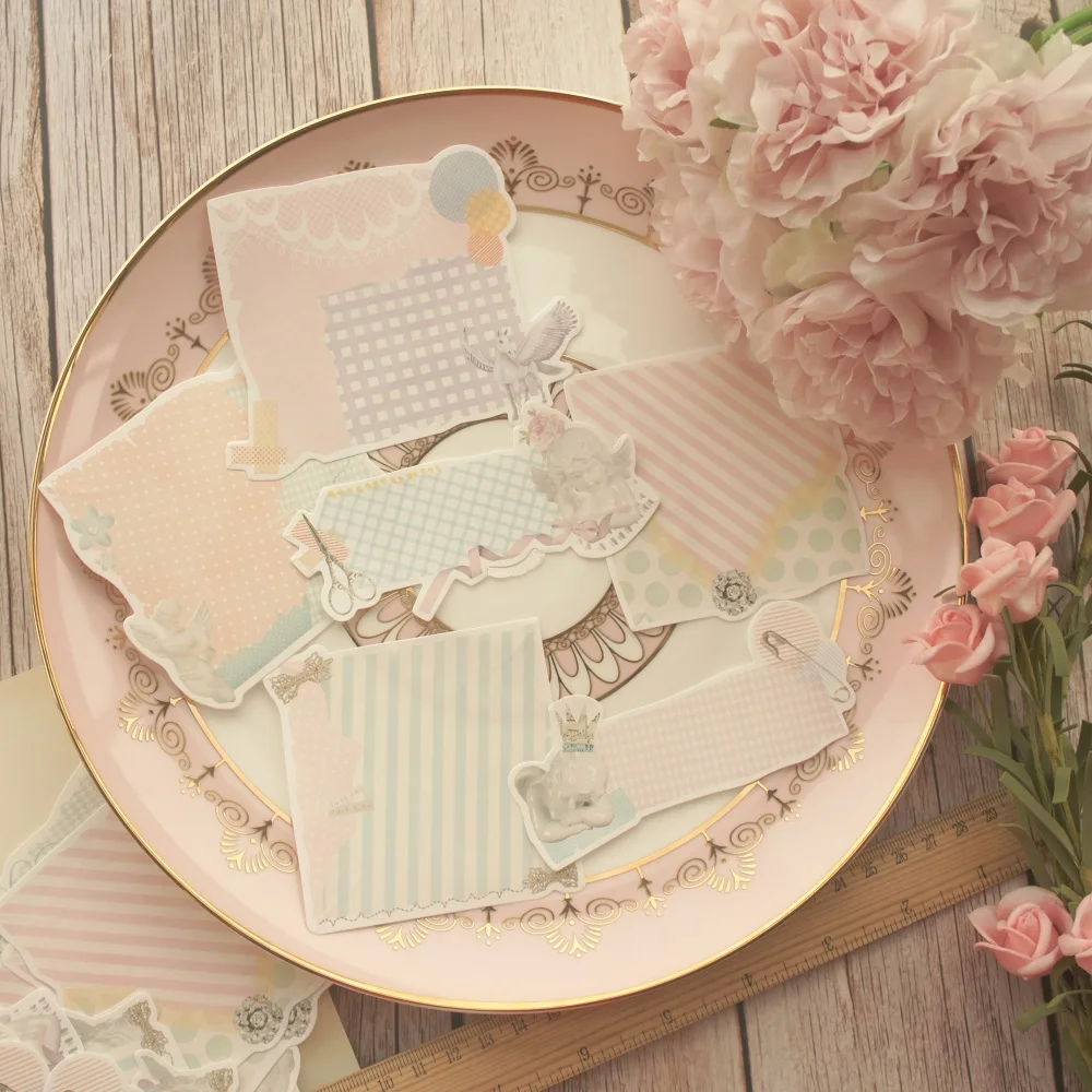 30 шт. DIY Розовый угол перо рамка бумага как Творческое Ремесло фон Скрапбукинг