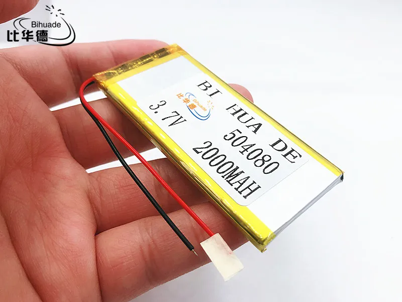 Li-Po 3,7 V 2000mAh 504080 литий-полимерный Li-Po литий-ионный аккумулятор для Mp3 MP4 MP5 gps