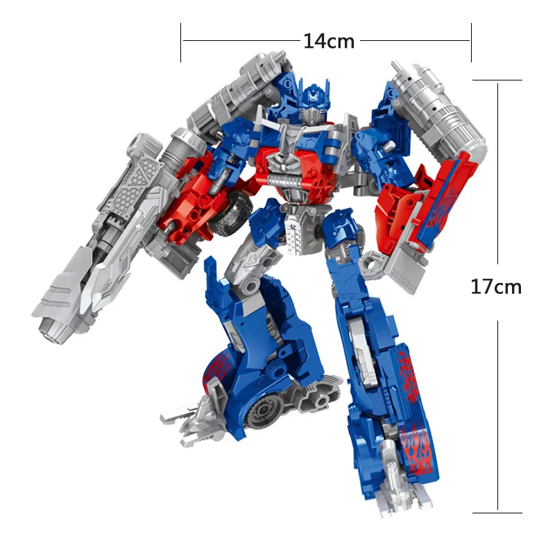  Children Robot Toy Transformation Anime Series Action Figure Toy 2 Size Robot Car ABS Plastic Model