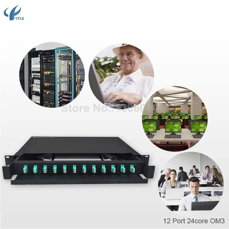 24 cores Patch Panle Sliable  LC OMC3 9