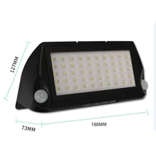 Светодиодный уличный светильник s Солнечная Мощность движения PIR Сенсор светильник Настенный светильник на открытом воздухе светильник Водонепроницаемый энергосберегающие Двор Путь домой авангард