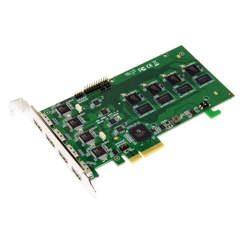 Карта видеозахвата PCI Express HD 1080p 4 канала HDMI в реальном времени|capture card|hd video capture cardhd