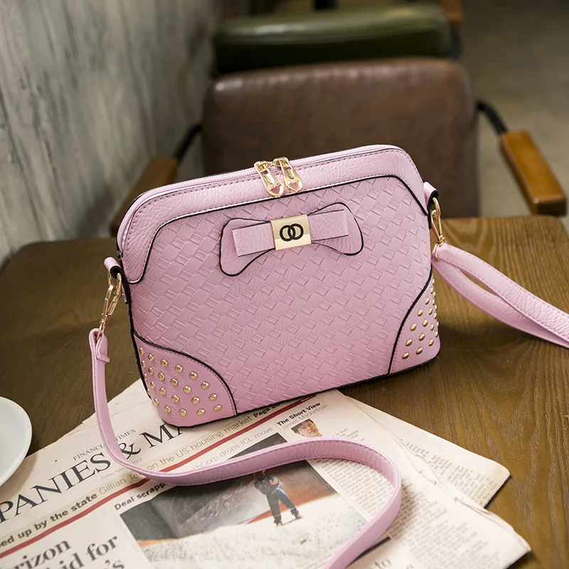 Для женщин кос Плетение Курьерские сумки bolsos mujer кожа Сумки дамы плечо сумка