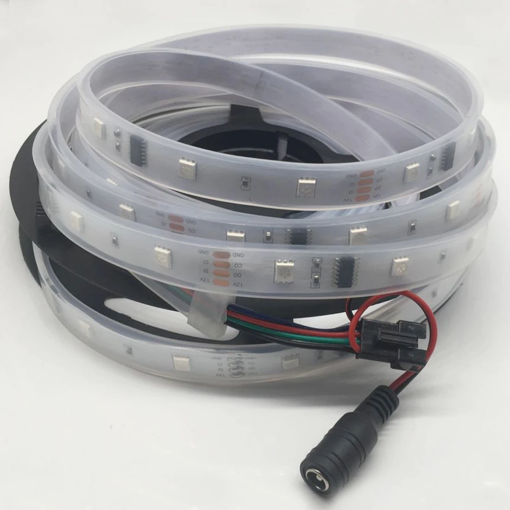 5 m RGB Мечта Магическая Светодиодная лента DC12V 6803 IC IP67 водонепроницаемый Светодиодные ленты 5050 SMD 150 светодиодный гибкий свет+ 133 программа RF контроллер