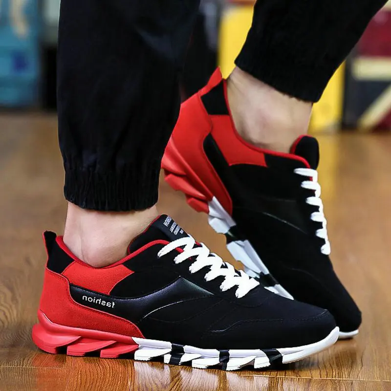 2018 Fashion Spring new Mens sneakers Suede Breathable Shoes Lace Up ...