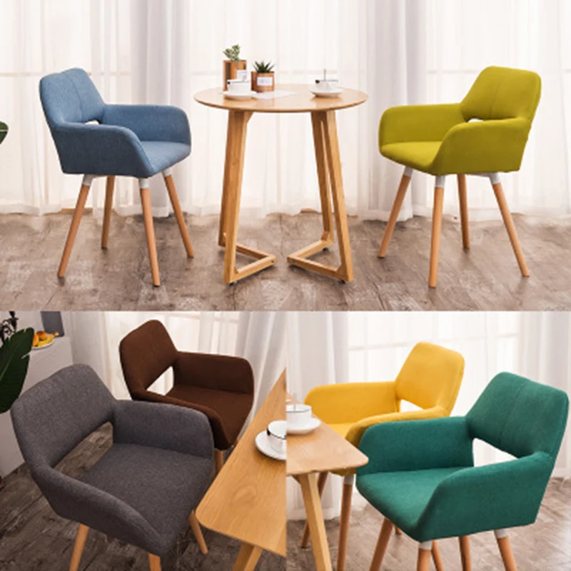 Твердый деревянный семейный ресторанный стул, современный минималистичный компьютерный стул, задний стул(кабинетный), повседневная мебель для отдыха в скандинавском стиле
