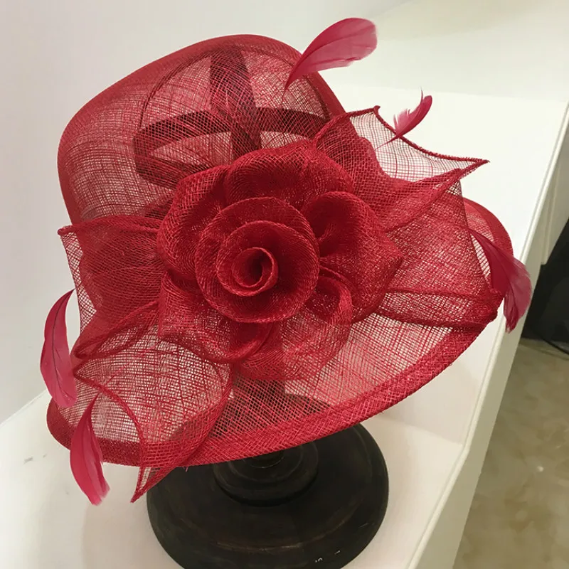 Spring Summer Fashion Fedoras Hat Elegant British Linen Royal Ascot