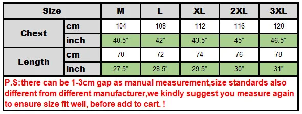size chart dashiki