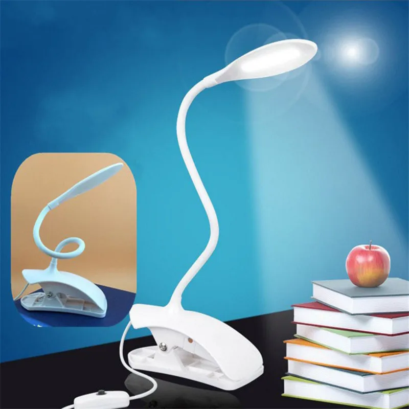 14 LED Reading Eye Protection Desk Lamp Adjustable Brightness USB