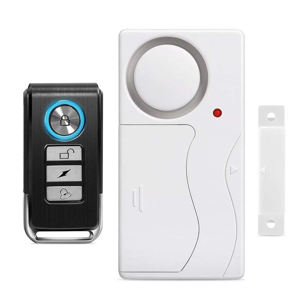 

Door Window Entry Security ABS Wireless Remote Control Door Sensor Alarm Host Burglar Security Alarm System Home Protection Kit