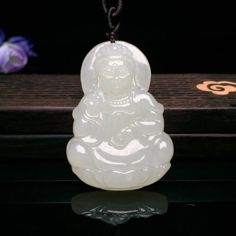 

Popsocket Chakra Rushed Boys Slide Reiki Druzy Zhou Yu Ya Xuan Xinjiang Hetian Guanyin Pendant Natural Bare 6 Avalokitesvara