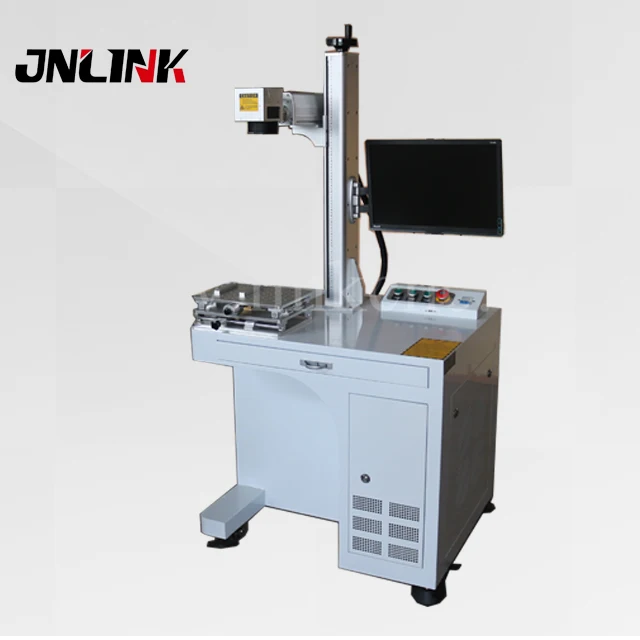 Special design table 20W 30W 50W Fiber marking machine / laser maker