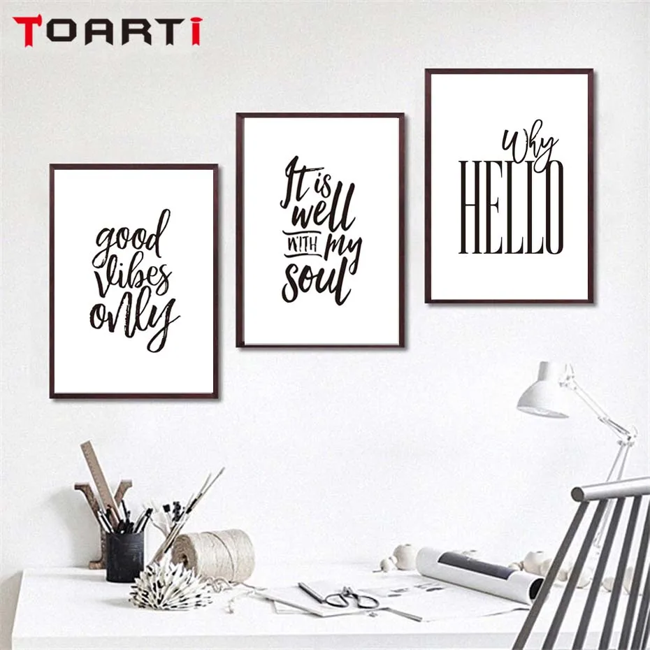  Good vibes Only Prints And Posters Canvas Painting Three Quotes Inspirational Wall Art Painting For Living Bedroom Home Decorat (1)